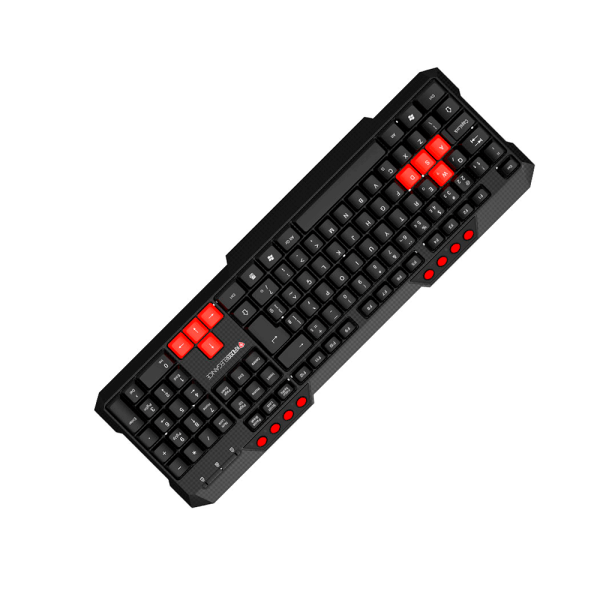 O Teclado Gamer Kross Elegance possui teclas macias e responsivas que garantem uma digitação rápida e precisa. As teclas WASD e as setas direcionais destacadas em vermelho facilitam a identificação durante os momentos mais intensos do jogo, proporcionando uma vantagem competitiva. Além disso, seu layout ergonômico ajuda a reduzir a fadiga durante longas sessões de jogo.